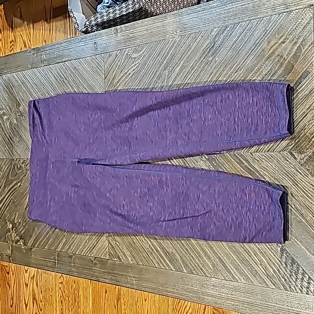 Womans Lululemon Leggings, Size M, Multi Color-  Black/Burgundy, Purple/Blue.